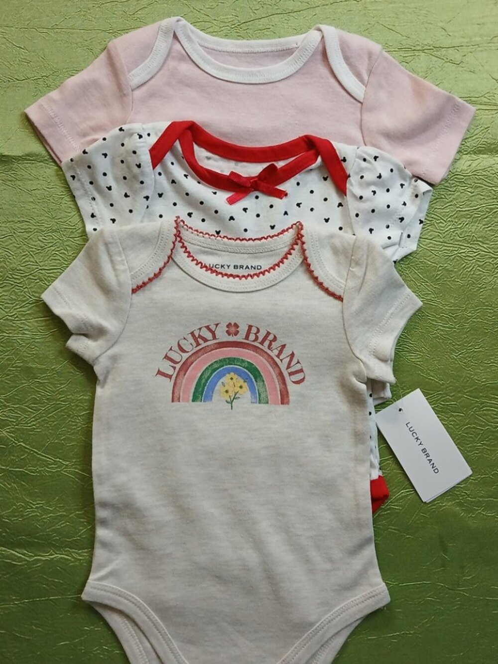 3pc Baby Girl Bodysuit Bundle - 0/3M